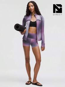 Lululemon Define Jacket Nulu Women's Lightweight, Full Zip Running Track Jacket-For Yoga Gym Running-Sweat-Wicking-Yoga-All Seasons Sport-Spring/Summer-Autumn/Winter-Mother's Day Gifts-Father's Day Gift - Aurora Haze Purple Multi - 查看 2