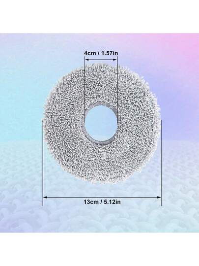 Microfibre Mop Pads Dreame L10s Ultra/ L10 L20 Pro Ultra Heat/ X40 Complete Xiao Mi X10+ X20+Robot Stofzuiger Cleaner, Reusable Washable Replacement view 5