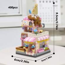Bộ khối xây dựng Commercial Street Series, Trang trí, Bộ khối xây dựng dành cho người lớn, Khối xây dựng cảnh đường phố thành phố, Đồ chơi kiến trúc MOC mô hình khối xây dựng mini DIY, Bao gồm cửa hàng kem, quán cà phê, studio chụp ảnh, cửa hàng hoa, cửa hàng burger, cửa hàng gà rán, cửa hàng trà sữa, cửa hàng bánh ngọt, Đồ chơi trang trí nhà sáng tạo DIY, Đồ chơi trang trí phòng, Đồ chơi giáo dục DIY, Quà tặng cho lễ Phục sinh, sinh nhật, Giáng sinh - Nhiều bộ khối xây dựng cảnh đường phố - Xem 17