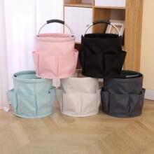 New Portable Multi-Functional Storage Basket, Picnic Basket, Outdoor Beach Basket, Handheld Foldable Storage Toiletry Wash Basket, Household Shopping Basket - Multicolor - View 2