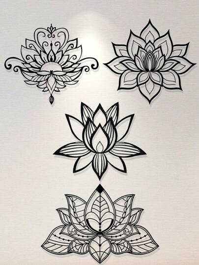 Decorazione da parete in metallo oversize di lotus mandala, decorazione per la casa spirituale, adatta per spazi di vita, amanti della meditazione e appendere verticalmente in interni, senza bisogno di elettricità, design elegante, regalo per compleanni e lauree