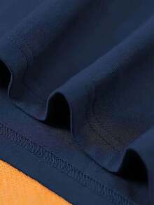 Camiseta de cuello redondo de manga corta 100% algodón unisex con gráfico de la 164th Airlift Ron, camisetas básicas para hombres para el verano - Azul marino - Ver 3