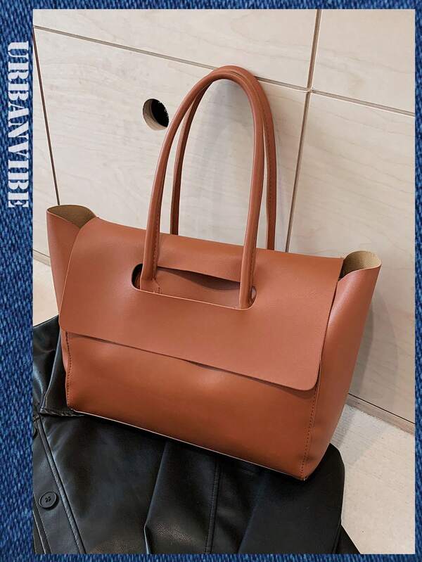 Bolso de mano grande de estilo minimalista y versátil
