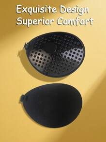 1pc Invisible Bra Sticker Reusable Front Button Strapless Bra Sticker For Women, Seamless Self-Adhesive Silicone Wedding Bra Without Back Or Shoulder Straps