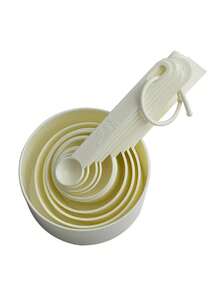 Juego de 10 piezas de tazas y cucharas de medir, tazas y cucharas de medir Kitchen Aid con escalas de medición seguras para cocinar y hornear, tazas y cucharas apilables, utensilios de cocina para cocinar y hornear, juego de tazas y cucharas de medir - Multicolor - Ver 14