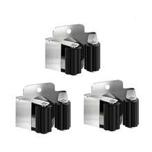 Soporte de pared para escoba y utensilios, 2/4 piezas, soporte de pared para herramientas, incluyendo material de montaje, para montaje en pared de utensilios de jardín como escoba, trapeador, pala, herramientas - Multicolor - Ver 16