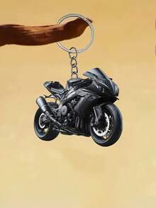 2/1 酷炫摩托车钥匙扣，2D 平面亚克力装饰 - 钥匙扣，汽车钥匙扣，适合喜欢装饰的朋友，完美的礼物，适合家居和节日装饰，理想的生日和派对礼物，适合生日、周年纪念日、派对礼物 - 彩色 - 查看 2