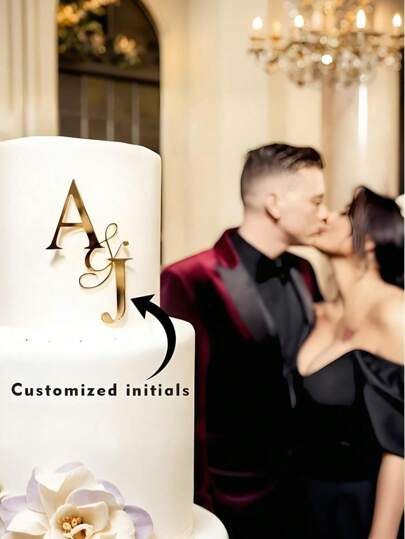 1pc Customized Acrylic Cake Brand, Shiny Birthday Cake Decoration - Gold/Silver/Rose Gold Acrylic, Perfect For Birthday Party Cake Decoration, Wedding-Festive Cake Accessories | Sparkling Cake Decoration | Sparkling Finishes, Cake Decoration Supplies, No Battery Required,Home & Living,Christmas Home Atmosphere, Autumn Home Refresh