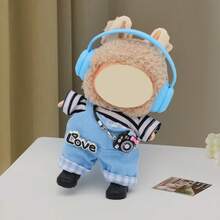 (Clothes Only) 17cm Labubu Cute Resin Doll Clothes Set, 1st/2nd/3rd Generation Doll Outfit, Sitting Party Accessories For Labubu