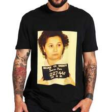 Griselda Blanco Mugshot Funny T Shirt For Men Women Casual Streetwear Tops Graphic Print Camiseta Original Design Oversized Cotton Tee Black Clothing - 黑色 - 查看 1