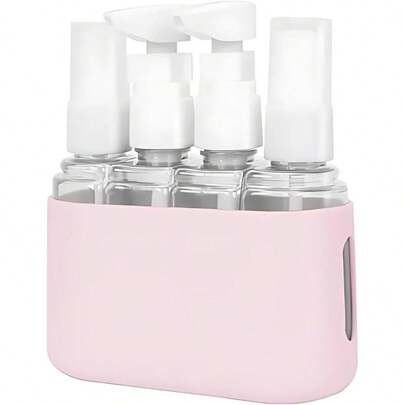Kit 4 Frascos 50ml Creme Shampoo Viagem Cosméticos Skincare