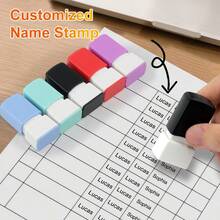 Sello de firma manuscrita personalizada: Sello de nombre con presión automática personalizado con tinta incorporada, que puede estampar sin problemas en varios materiales y superficies - GT0513 - Ver 2
