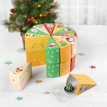 Calendario de Adviento de Navidad, Caja de regalo sorpresa, Caja de embalaje de regalo sorpresa para fiestas, Regalo para sus seres queridos y mejores amigos
