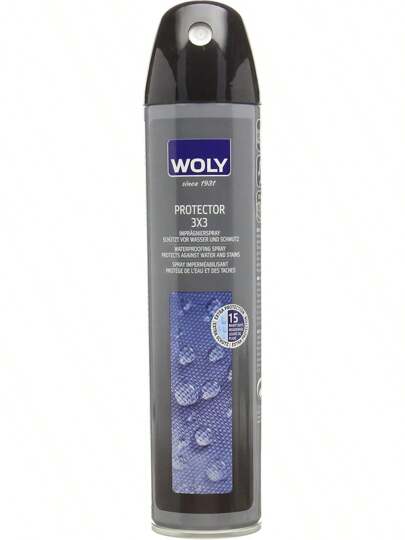 Woly Unisex-Adult Protector Waterproof 3X3 Spray Shoe Treatments And Polishes Clear