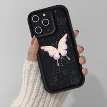 Designed For IPhone 16/15/14/13/12/11 Pro, This Case Overflows With Ethereal, Whimsical Charm-Glittering Butterflies In Soft, Iridescent Hues, Forming A Delicate, Nature - Filled Pattern, Creating A Cozy, Enchanting Vibe. Crafted From Durable TPU, It's Scratch - Resistant, Slip - Proof, Gifting Your Phone A Shield Of Tender, Butterfly - Themed Magic. Supports Wireless Charging, So It Balances Everyday Practicality With A Touch Of Delightfully Dreamy, Butterfly - Adorned Romance-Each Grip Feels Like A Flutter Of Wings, Merging Function And Adorably Sweet, Nature - Inspired Flair!