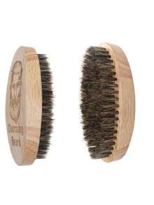 Escova para barba (1 unidade), escova de cabelo macia com cabo de madeira, escova para pescoço para limpeza de pelos cortados, feita de material composto de madeira e plástico, grau 4 de uso, ferramentas para estilizar o cabelo, kit para estilizar o cabelo