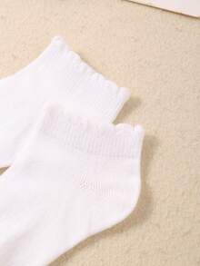 9 Pairs Girls' Breathable Boat Socks - Solid Colors With Lace Trim, Soft & Comfy For School, Play, Party - Cute Kids Sock Gift Set (Forest Style) Kids Socks Ankle - Multicolor - View 7