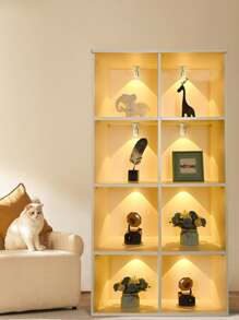 带触摸开关的LED柱形射灯，LED橱柜灯，酒柜灯，小柜台灯，5V射灯，铝灯头，墙壁/天花板两用射灯，铜壁灯，铜吸顶灯，可调角度，无灯泡 - USB供電 - 查看 4