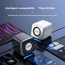 Lenovo ERAZER 联想投资台式电脑扬声器，适用于 PC、笔记本电脑、台式机的有线多媒体扬声器，RGB 氛围灯，高品质迷你低音炮，便携式扬声器 A200 - 均碼 - 查看 7