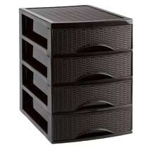 Drawer Storage Cabinet - 棕色 - 查看 1