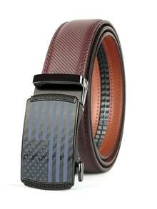 Men's Cowhide Genuine Leather Dress Belt, Adjustable Length, Ideal Choice For Gifts Fall, Autumn, Halloween Autumn-Winter Accessories,Suitable For Teens, Youth,Men,Casual, Outdoor, Athletic, Vacation, Graduation Gifts, Birthday, Daily Wear