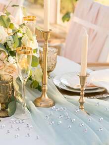 2000 颗 4 毫米透明假塑料钻石，用于花瓶填充物桌面散布，亚克力水晶钻石宝石珠用于 DIY 工艺装饰、婚礼桌散布生日装饰、情人节装饰 - 白色 - 查看 2