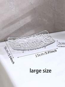 1pc/2pcs Glacier Pattern Soap Dish, Bathroom Vanity Standing Soap Holder, Minimalist & Elegant Soap Dish Rack - Multicolor - View 15