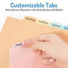 8 Pack 3 Ring Binder Dividers, 8 Tabs Macaroon Color Binder Dividers With Pockets For US Letter Size, Binder Dividers For School Office And Home Organization - Multicolor - View 5