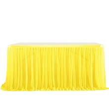 1pc Polyester Ruffled Table Skirt, Suitable For 48/72/96/108/168 Inch Rectangular Tables, Wrinkle-Resistant And Easy To Clean, Ruffle Hem Design, Ideal For Birthday, Party, Wedding, Bridal Shower, Celebration Decor - Multicolor - View 31