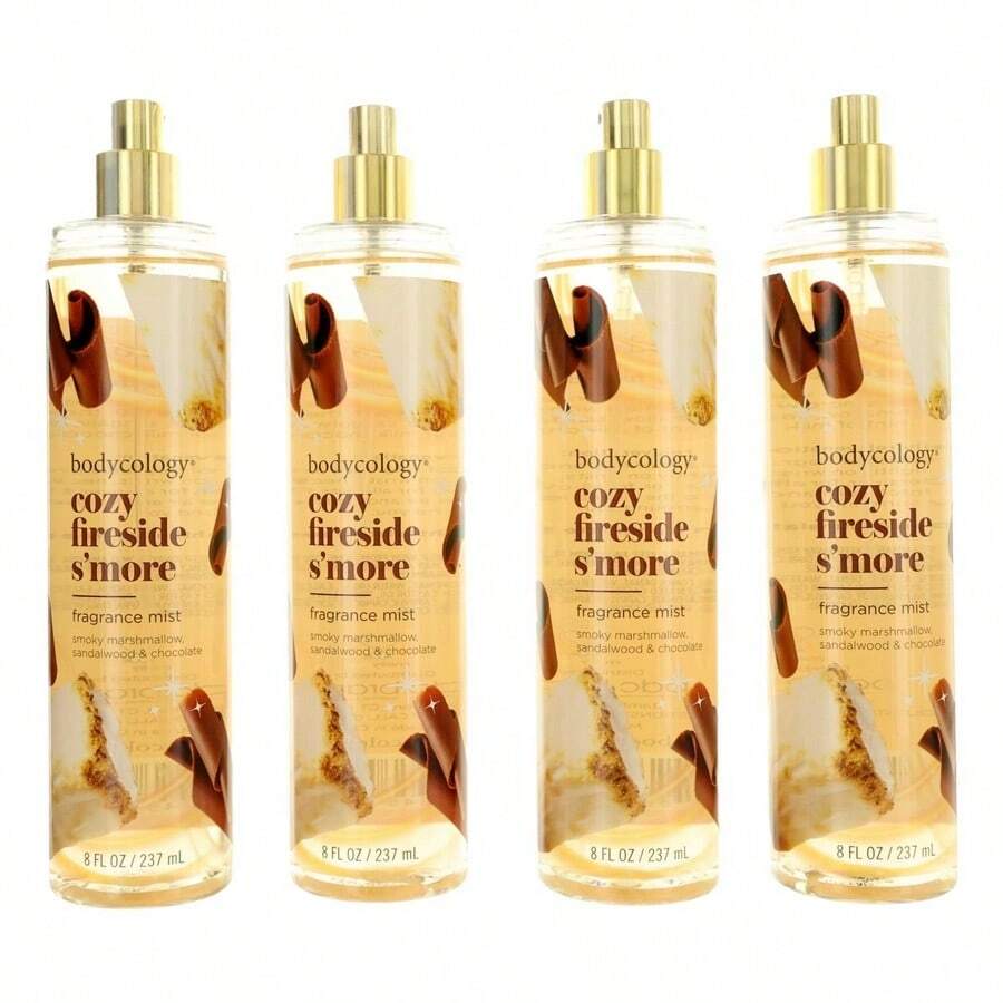 Cozy Fireside S'more By Bodycology, 4 Pack 8 Oz Fragrance Mist Women - Thông thoáng - Xem 1