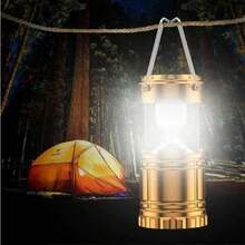 2 Piezas Linterna LED Solar Recargable 3 en 1 Portátil – Luz de Camping Multifuncional (Color Aleatorio) - Color aleatorio - Ver 8