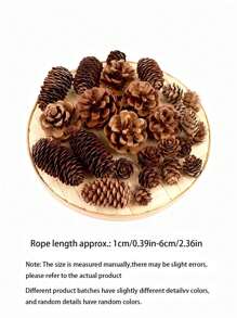 20 PIEZAS de 1-3CM Piñas en miniatura DIY para colgar en el árbol de Navidad, decoraciones de piñas de Navidad para fiesta, año nuevo y accesorios (estilo aleatorio) 30 PIEZAS Set de 10 piezas de 4-6cm Piñas en miniatura para decoraciones naturales DIY, colgantes para fiestas, decoraciones del árbol de Navidad y decoraciones de fiesta, variedad de estilos para elegir