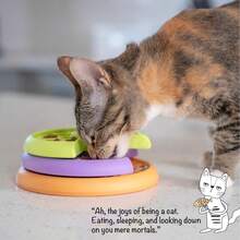 Kitty Lickin' Layers Multilayered Cat Fun Feeder Cat Treat Puzzle,11260872 - gừng - Xem 8