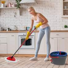 3PCS Mop Heads Replacement Compatible With OCedar EasyWring 1 Tank And Rinseclean 2 Tank,Microfiber Mop Refills Mop Base Kit Compatible With O Cedar Rinseclean 2 Tank System Upgrade Kit