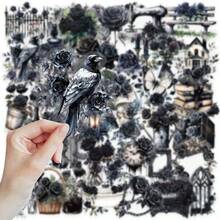 [Dark Romance] Gothic Rose Floral Stickers | 50-Pack | PVC Material | Dark Romance Themed | Scrapbooking, Journals, Phone Cases, Laptops, Travel Luggage, And Skateboard DIY Crafts