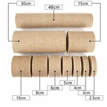 2/10M Jute Linen Ribbon Fabric Burlap DIY Gift Wrapping Jute Tablecloth Handmade Gifts Wedding Party Decoration, DIY Crafts Wrapping Costume Accessories