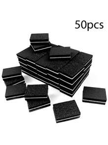10/20/50 件/套粉色/黑色迷你美甲海绵块，用于指甲锉、抛光和平滑，沙龙美甲工具双面迷你指甲缓冲块指甲锉，适用于丙烯酸和天然指甲万圣节圣诞节婚礼厨房节日必需品家居万圣节装饰花园露营旅行必需品生日装饰生日派对装饰 - 彩色 - 查看 17