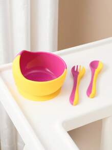 3PCS Personalized Customization Name And Pattern Baby Silicone Tableware Suction Bowl Soft Spoon Fork Feeding Learning Sets For Baby Solid Color Utensils Kids Custom Food Storage,Multi-Functional,Ornamental,Letter,Stylish,Modern,Colorful,Cute,Adorable,Casual,Custom,Personalised,Unique,Customized,Ideal Gifts For Him,Ideal Gifts For Her,Multi-Functional,Ornamental,Letter,Stylish,Modern,Colorful,Cute,Adorable,Casual,Custom,Personalised,Unique,Customized,Ideal Gifts For Him,Ideal Gifts For Her, Son, Daughter,Christmas Gift - Multicolor - View 12