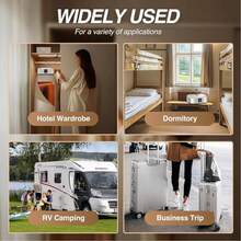 便携式电动干衣机，迷你紧凑型可折叠干衣机，带遥控器，附赠烘干袋，是旅行、房车、家庭、公寓的理想之选，也是假日旅行、圣诞节、情人节和各种节日的完美礼物。