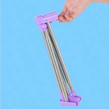 可折叠便携式不锈钢晾衣架，节省空间，尺寸可调节，适合商务旅行、露营和户外活动 - 彩色 - 查看 18