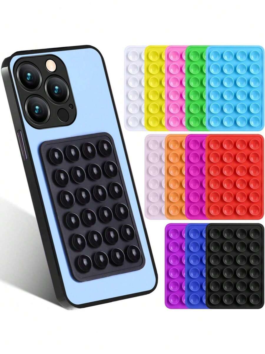 1个硅胶吸盘手机壳支架，吸盘手机支架，Octobuddy，粘性手机支架，适用于智能手机