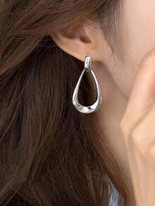 1 Pair Elegant Geometric Design Drop Earrings, Suitable For Parties, Daily Wear, And Vacations