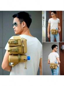 Multifunctional Waist Bag Shoulder Belt Bottle Holder - 軍綠色 - 查看 4