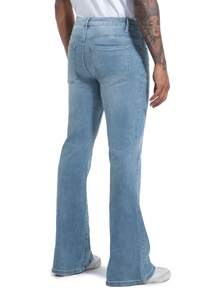 Men's Bell Bottom Jeans 60s 70s Outfits For Men,Mens Bell Bottoms Pants Flare Jeans Light Blue - Rửa nhẹ - Xem 5