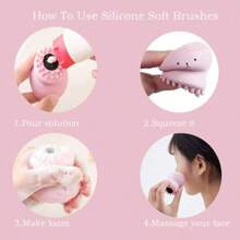 14 Pcs Spa Headband Wristband Set Skincare Set Birthday Gifts With Hairpin Hair Ties Skin Care Silicone Face Spong Facial Mask Brush Yoga Sports Headband Girl Gift For Face Washing Makeup Skincare - 粉色 - 查看 6