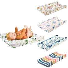 Diaper Changing Pad Cover Diaper Change Table Cover Changing Mat Newborn Bedding Gift Elasticity - 藍色 - 查看 1