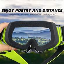 Hot Motorcycle Goggles Cycling Glasses Outdoor Off-Road Ski Sport MX ATV Dirt Bike Racing Glasses Motocross Bicycle Goggles - BK-clear - View 4