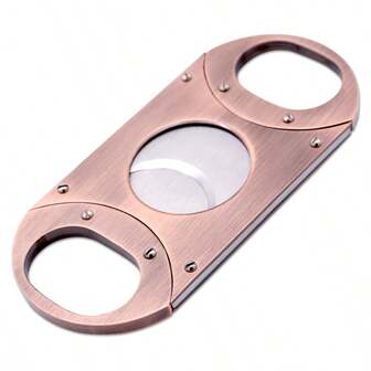 1 st cigarrsnäppare i roséguldmetall, dubbla blad, enkel att skära, praktiskt tillbehör för cigarrälskare