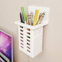 1/3/5 Stücke Kunststoff Badezimmer Aufbewahrungsboxen, wandmontierter Aufbewahrungsregal ohne Bohren für Studentenwohnheime, Mehrzweck Zahnbürste Zahnpasta Halter, Kamm & Make-up Pinsel Organizer, Essstäbchen & Küchenutensilien Aufbewahrungskorb, Schreibwaren & Stifthalter