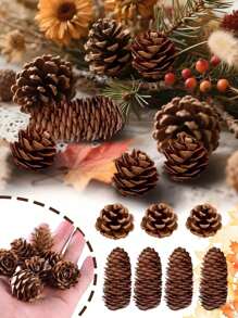 20 PIEZAS de 1-3CM Piñas en miniatura DIY para colgar en el árbol de Navidad, decoraciones de piñas de Navidad para fiesta, año nuevo y accesorios (estilo aleatorio) 30 PIEZAS Set de 10 piezas de 4-6cm Piñas en miniatura para decoraciones naturales DIY, colgantes para fiestas, decoraciones del árbol de Navidad y decoraciones de fiesta, variedad de estilos para elegir